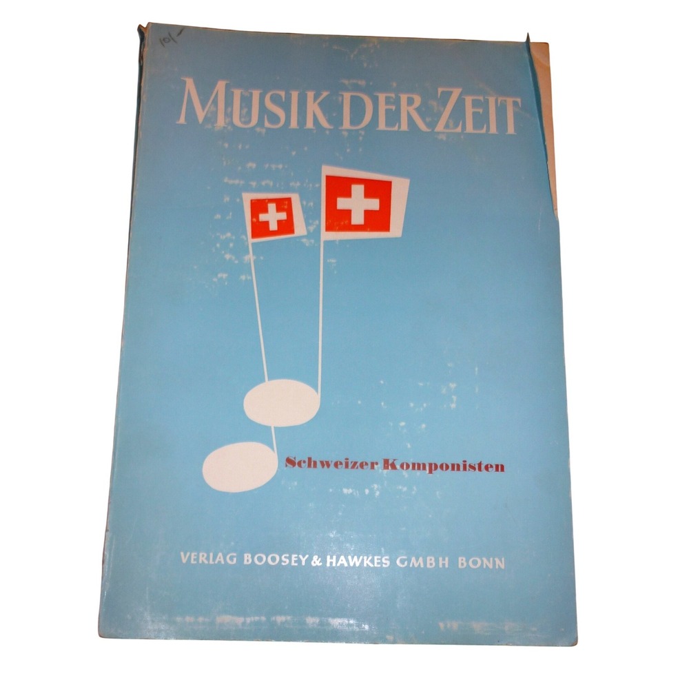 1955 Musik Der Zeit Heft 10 Schweizer Komponisten Swiss Music History Book